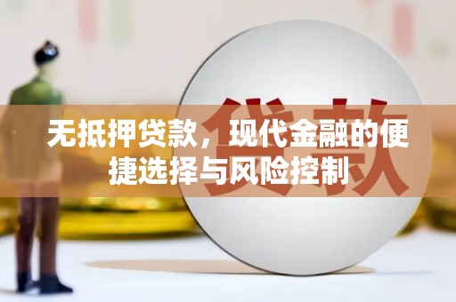 天水无抵押贷款，现代金融的便捷选择与风险控制