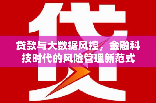山东贷款与大数据风控，金融科技时代的风险管理新范式
