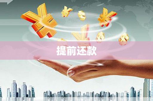慈溪提前还款