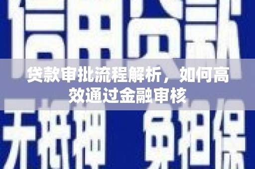 大内贷款审批流程解析，如何高效通过金融审核