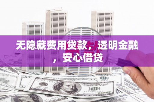 七美无隐藏费用贷款，透明金融，安心借贷