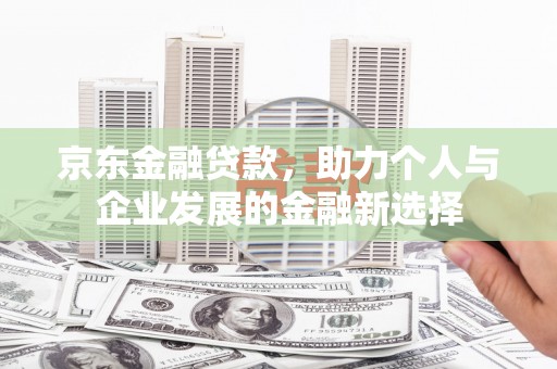 永康京东金融贷款，助力个人与企业发展的金融新选择