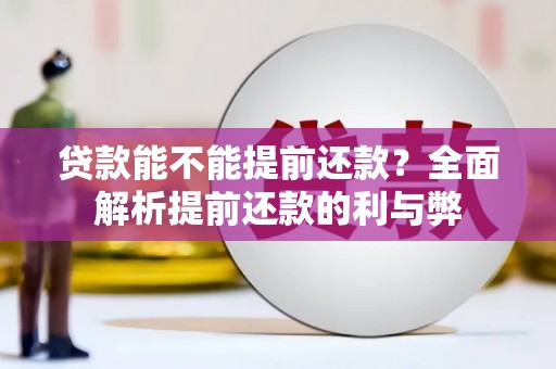 盐田贷款能不能提前还款？全面解析提前还款的利与弊