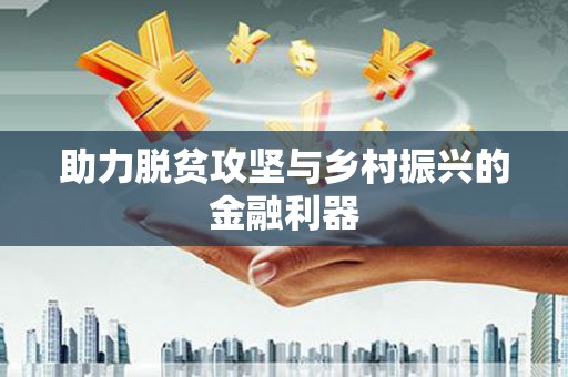 善化助力脱贫攻坚与乡村振兴的金融利器