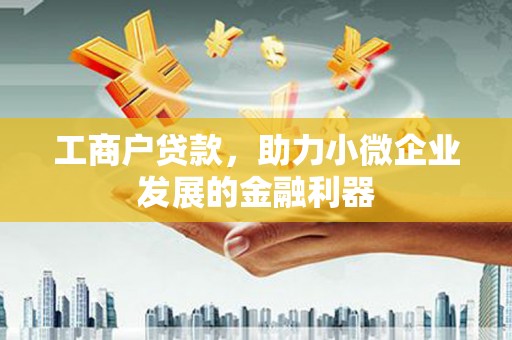襄阳工商户贷款，助力小微企业发展的金融利器