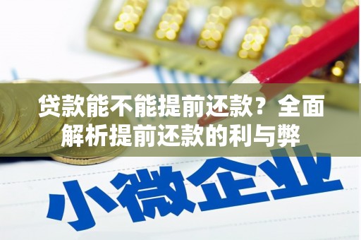 伊春贷款能不能提前还款？全面解析提前还款的利与弊