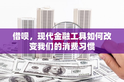 南岳借呗，现代金融工具如何改变我们的消费习惯