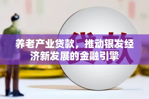 三门峡养老产业贷款，推动银发经济新发展的金融引擎