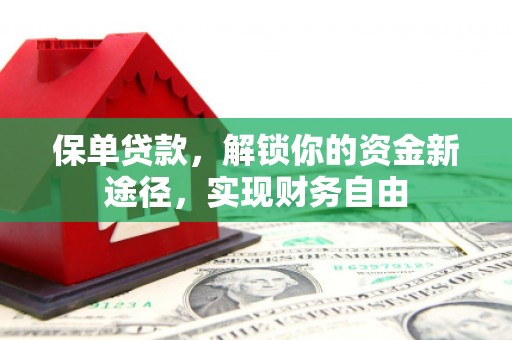 瑶海保单贷款，解锁你的资金新途径，实现财务自由