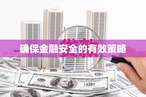 柳营确保金融安全的有效策略